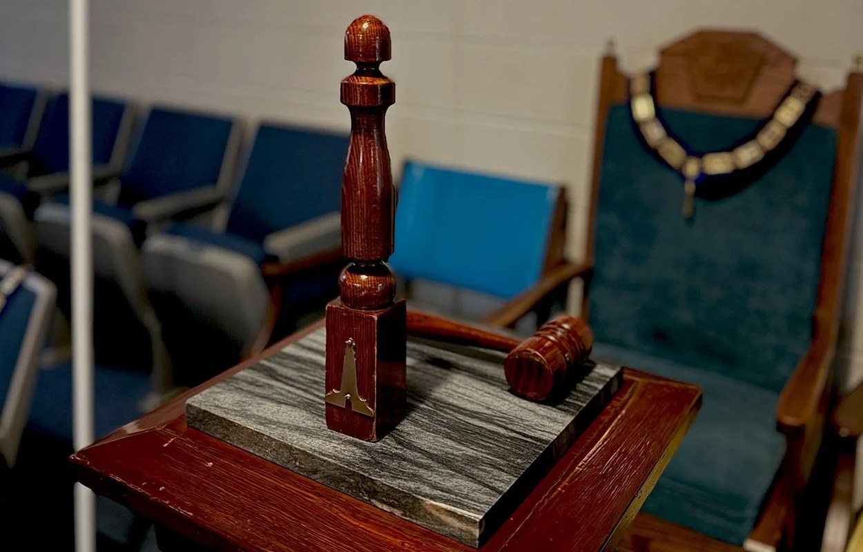 Inside the John B. Garrett Lodge lodge room, Nashville
